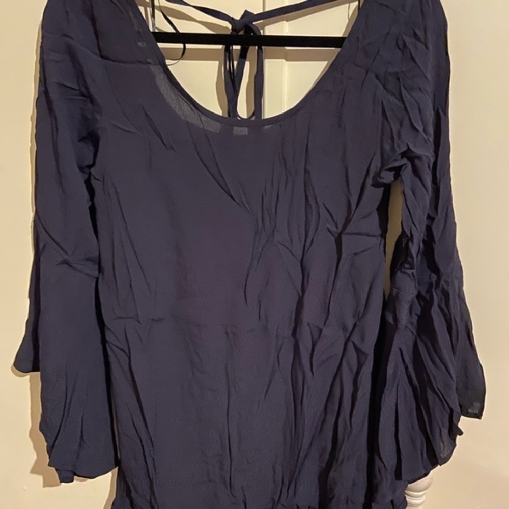 Black boho style top